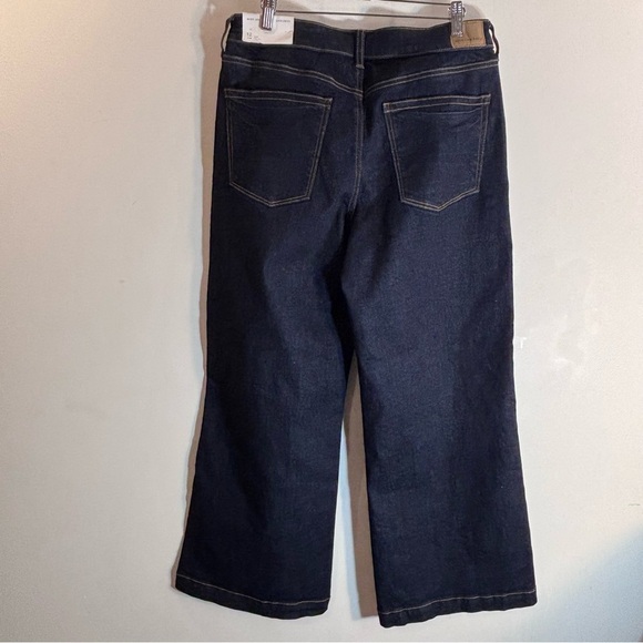 AMERICAN EAGLE SZ 12S Wide Leg Dark Wash Jean Trouser NEW WITH TAG - Picture 8 of 16